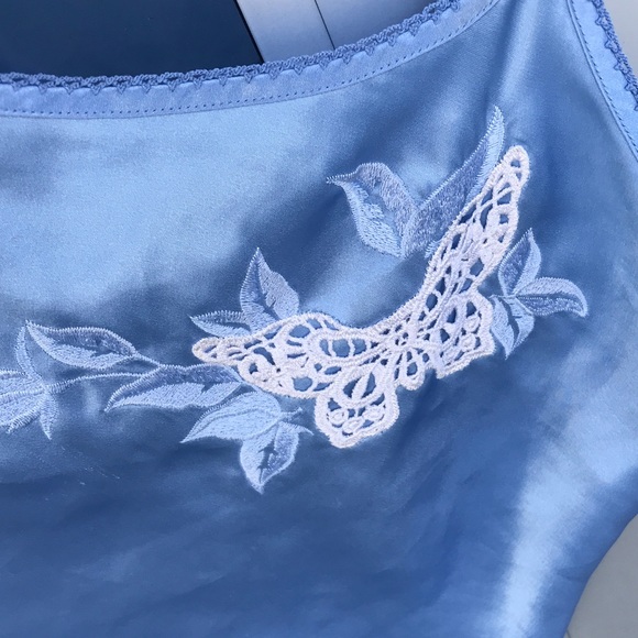 Baby Blue Butterfly Slip Dress - Picture 5 of 6